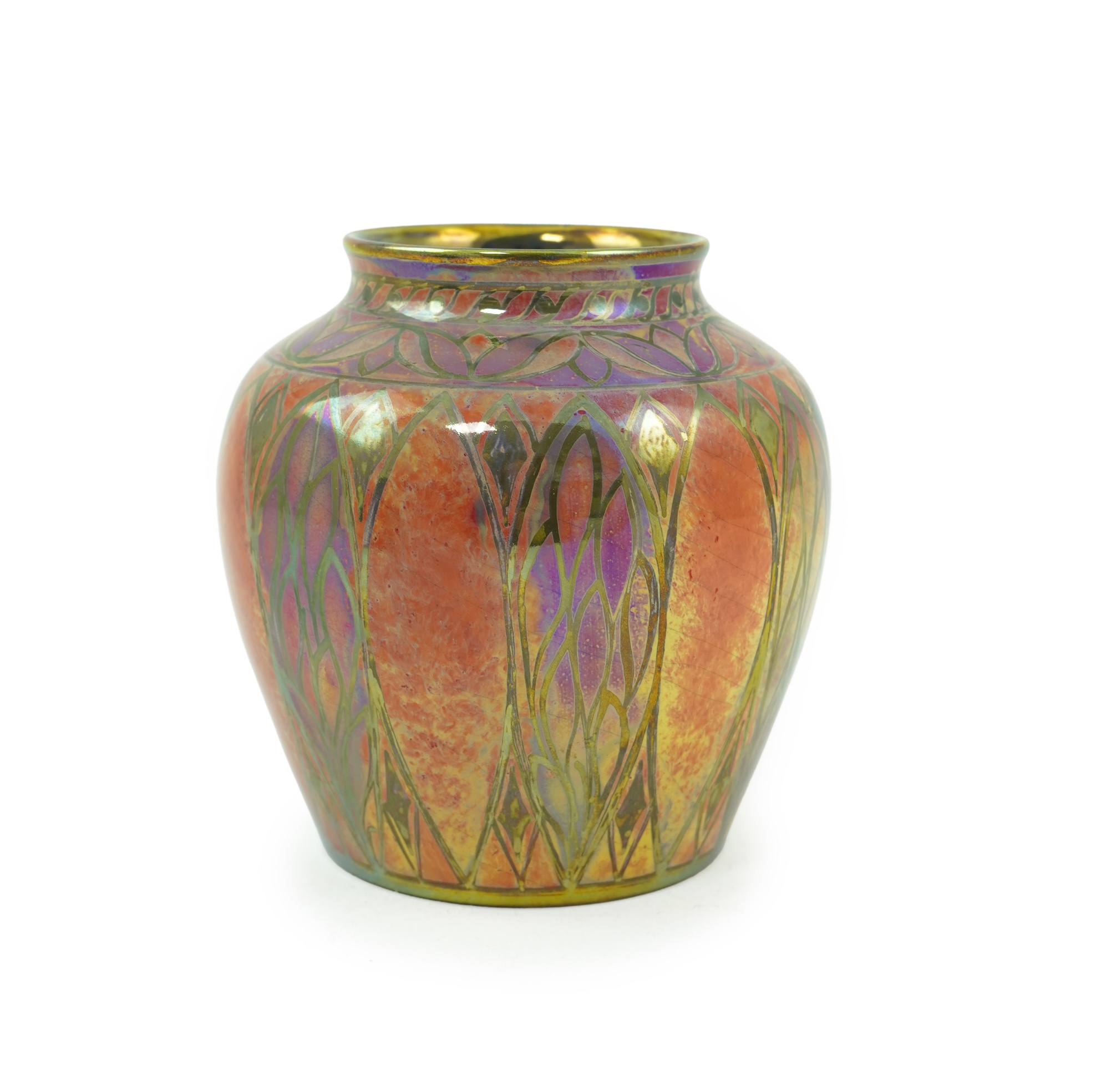 Gwladys M. Rodgers (1888-1946) for Pilkington's Royal Lancastrian: A silver lustre vase